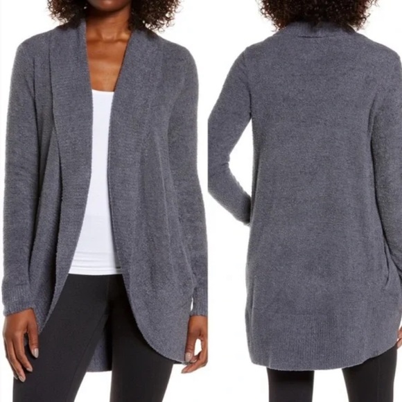 Barefoot Dreams Sweaters - Barefoot Dreams Pacific blue circle cardigan